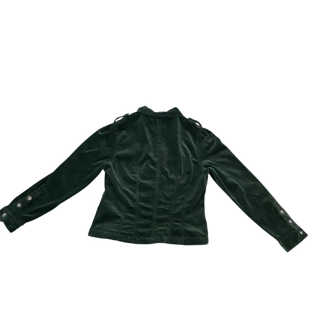 KUT From The Kloth Kyra Corduroy Trucker Jacket Green Large Style KJ46202 NWOT - Picture 6 of 14